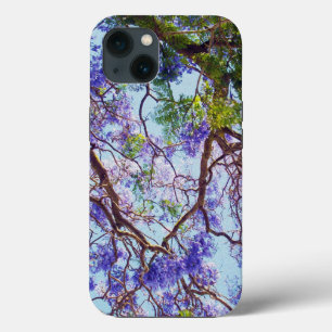 Lila Jacaranda Tree Oil Paint, iPhone 13 Case