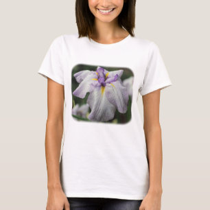 Lila japanischer Iris Floral Nature T - Shirt