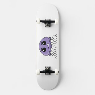 Lila Jellyfriend Cartoon Skateboard