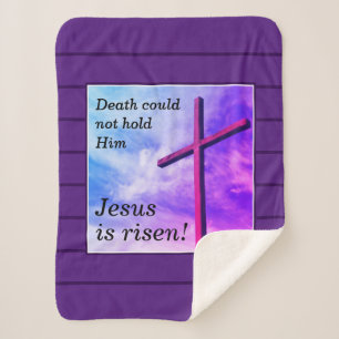 Lila JESUS IS RISEN Oaster Sherpadecke