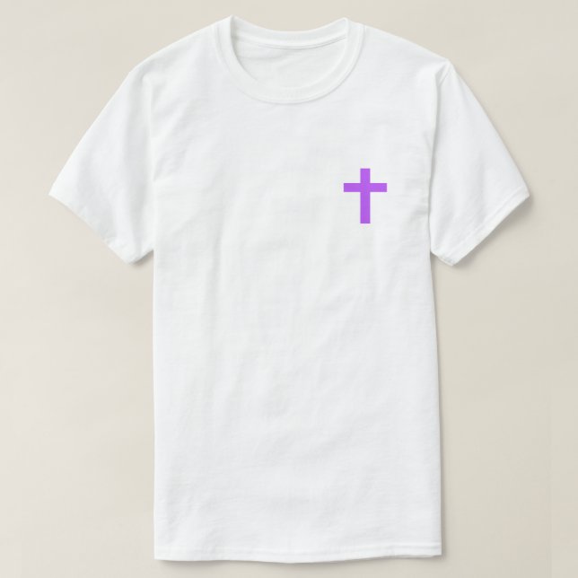 Lila Jesus Liebe T - Shirt (Design vorne)