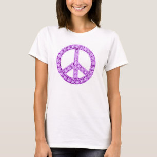 Lila Jewels Peace Sign T-Shirt