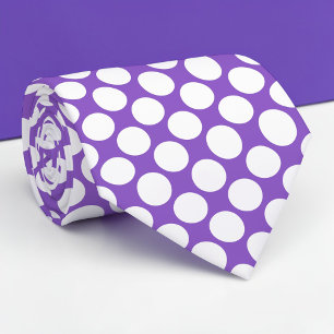 Lila Jumbo Polka Punkte maßgeschneiderte Krawatte