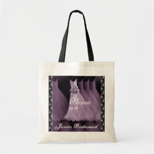 LILA Juniorbrautjungfern-BaumwollTaschen-Tasche Tragetasche
