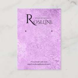 Lila Juwelierschmuck-Anzeige Visitenkarte