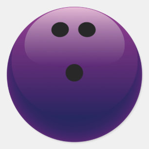 LILA KABELBALL RUNDER AUFKLEBER