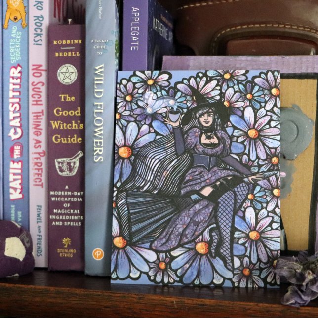 Lila Kaffeemaschine Postkarte (Von Creator hochgeladen)