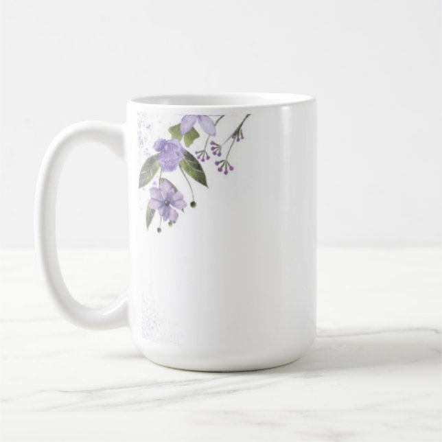 Lila Kaffeetasse (Links)