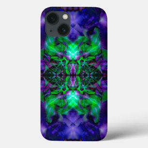 Lila Kaleidoskop-Blume Case-Mate iPhone Hülle
