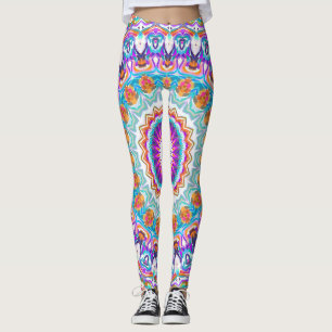 Lila Kaleidoskop Mandala Leggings