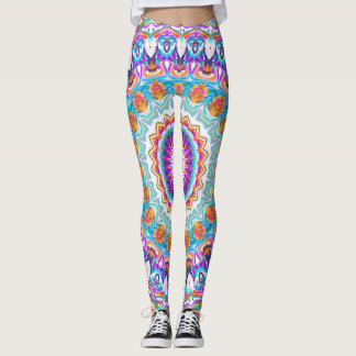 Lila Kaleidoskop Mandala Leggings