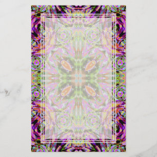 Lila Kaleidoskop-Raum-Briefpapier Briefpapier