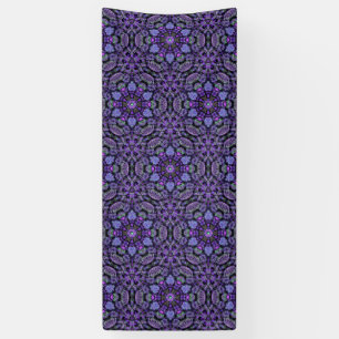 Lila Kaleidoskop-Vinylläufer, Plane, Dekoration Banner