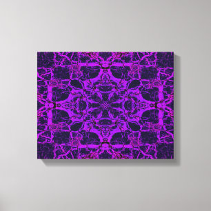 Lila Kaleidoskopmuster Leinwanddruck