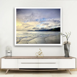 Lila kalifornisches Sunset-Foto jeden Moment Poster