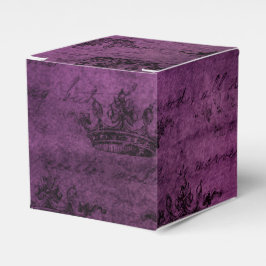 Lila Kalligraphie Geschenkschachtel