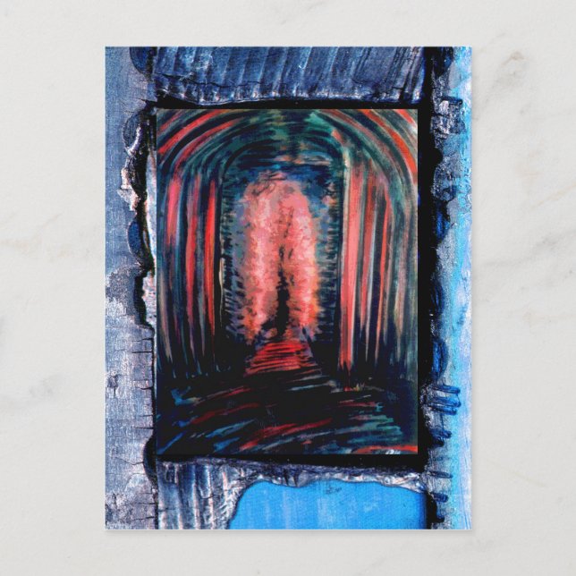 Lila Kammer Postkarte (Vorderseite)