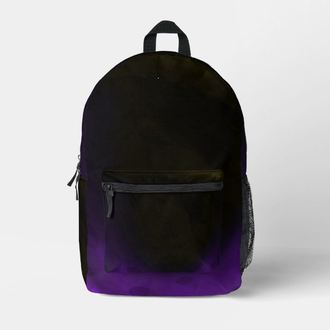 Lila Kante Bedruckter Rucksack (Vorderseite)