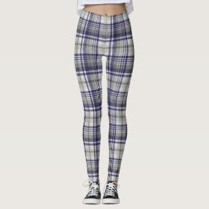Lila/Karierte Leggings
