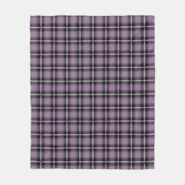Lila Karierte Perfektion Fleecedecke