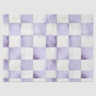 Lila kariertes dekoratives Tissue-Papier Seidenpapier
