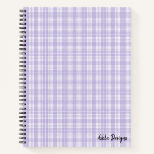 Lila Kariertes SpiralNotebook Notizbuch