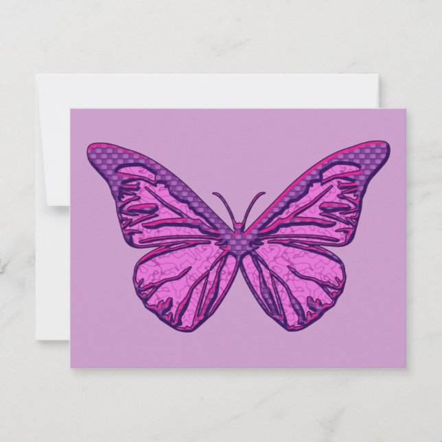 Lila Karo Butterfly (Vorderseite)