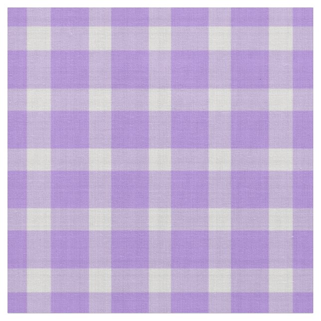 Lila Karo Gingham Stoff (Nahaufnahme)