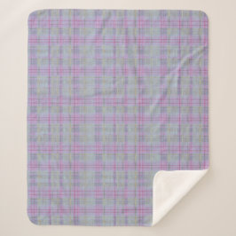 Lila Karo-Harmonie Sherpadecke