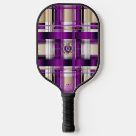 Lila Karo personalisiertes Pickleball-Paddle Pickleball Schläger