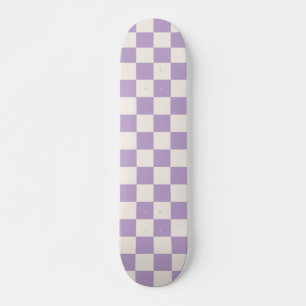 Lila Karo, Prüfplatine-Muster, geprüft Skateboard