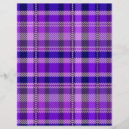 Lila Karo-Schreibpapier für Scrapbooking, 2-seitig