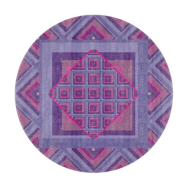 lila Karton-Lavendelfelder Schneidebrett (Vorderseite)