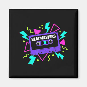 Lila Kassettenband Retro Vintage 80er Hip HopLila Magnet