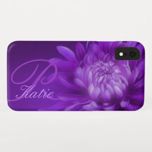 Lila Kasten iphone individueller Name der XR Hülle