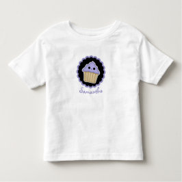 Lila Kawaii Cupcake Kleinkind Shirt