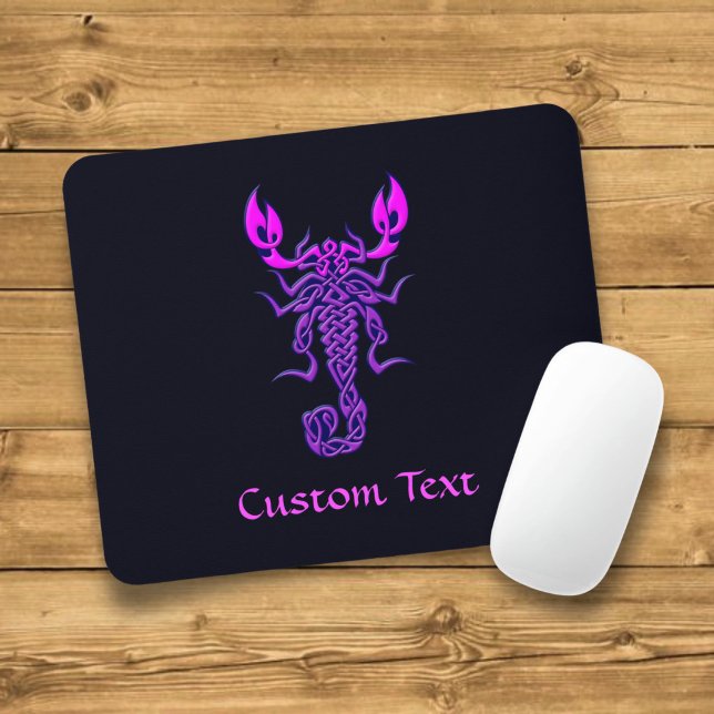 Lila keltische Knochenskorpion Mousepad (Von Creator hochgeladen)