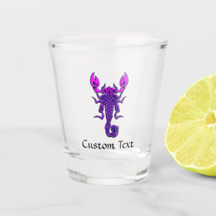 Lila keltische Knochenskorpion Schnapsglas