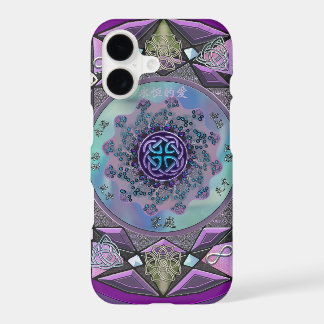 Lila keltische Mandala mystische iPhone 7 Plusfall