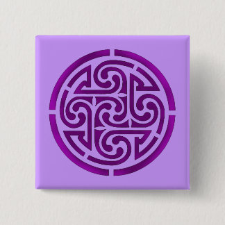 Lila keltisches Knotdesign Button