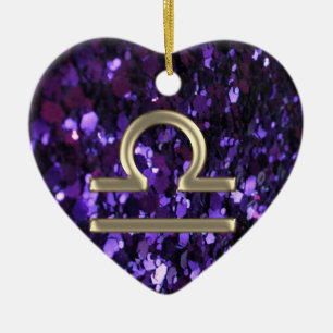 Lila Keramik Ornament