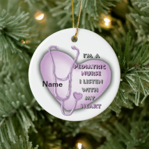 Lila Kinderkrankenverzierung Keramik Ornament