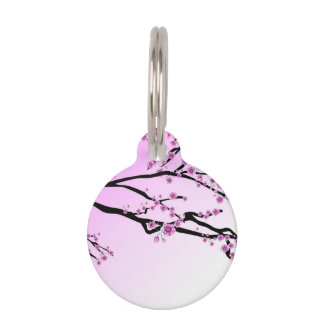 Lila KirschBlume Kirschblüte Tiernamensmarke