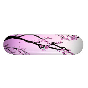 Lila Kirschblüte Skateboard