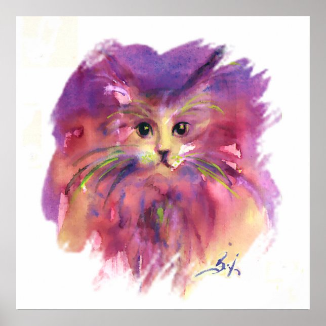 LILA KITTEN, KITTKATZPORTRAL POSTER (Vorne)