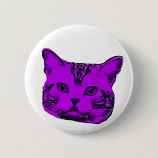 lila Kitty Button