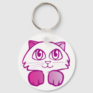 Lila Kitty Schlüsselanhänger