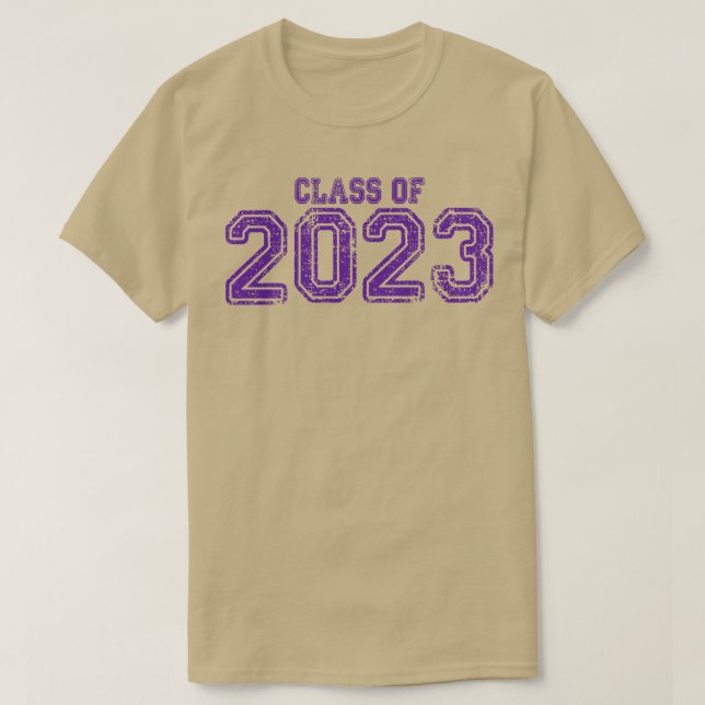 Lila Klasse 2023 T-Shirt (Design vorne)