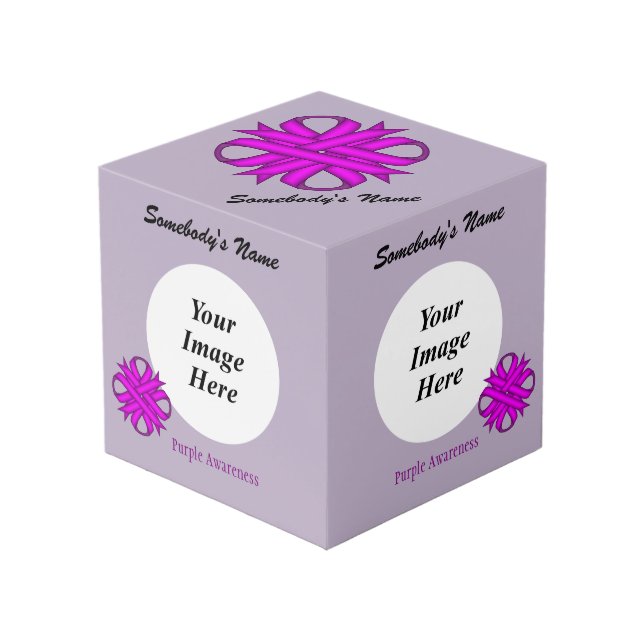 Lila Kleber-Multiband-Template von Kenneth Yoncich Würfel (Vorderseite Schrägansicht)