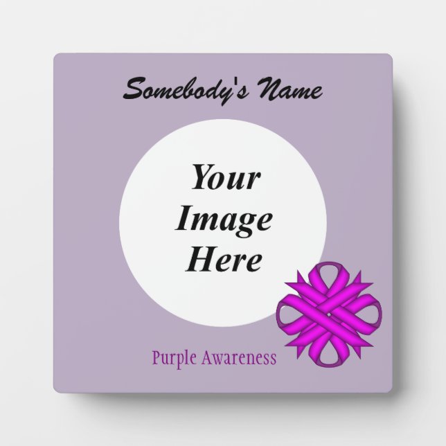 Lila Kleberband-Template von Kenneth Yoncich Fotoplatte (Vorderseite)
